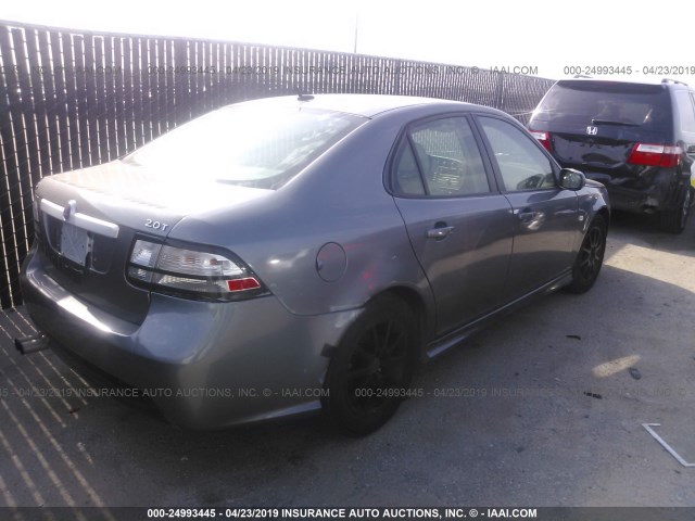 YS3FB49Y481116286 - 2008 SAAB 9-3 2.0T GRAY photo 4