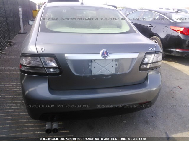 YS3FB49Y481116286 - 2008 SAAB 9-3 2.0T GRAY photo 6