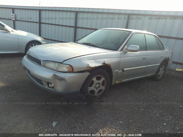 4S3BD6557S7233811 - 1995 SUBARU LEGACY LS/LSI SILVER photo 2