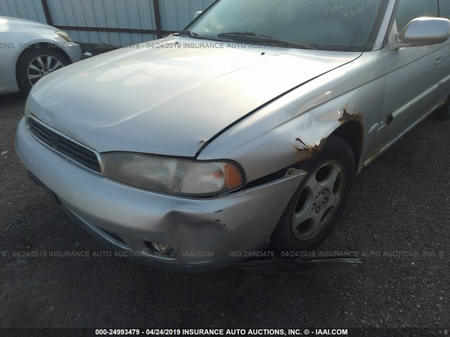 4S3BD6557S7233811 - 1995 SUBARU LEGACY LS/LSI SILVER photo 6