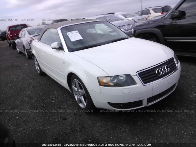 WAUAC48H14K003851 - 2004 AUDI A4 1.8 CABRIOLET WHITE photo 1