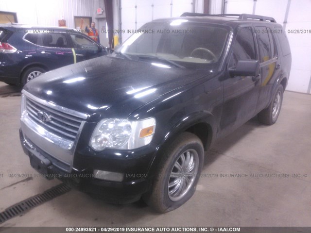 1FMEU73E59UA39534 - 2009 FORD EXPLORER XLT BLACK photo 2