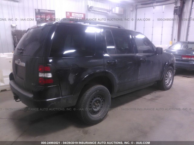 1FMEU73E59UA39534 - 2009 FORD EXPLORER XLT BLACK photo 4