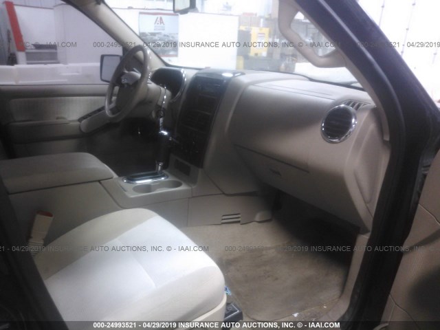 1FMEU73E59UA39534 - 2009 FORD EXPLORER XLT BLACK photo 5