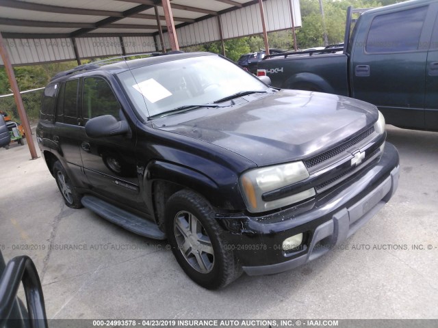 1GNDS13S042362183 - 2004 CHEVROLET TRAILBLAZER LS/LT BLACK photo 1