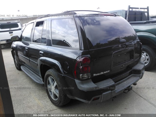 1GNDS13S042362183 - 2004 CHEVROLET TRAILBLAZER LS/LT BLACK photo 3