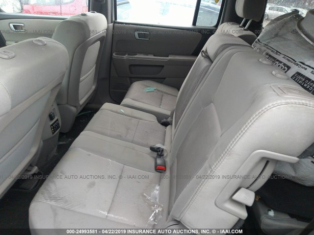 5FNYF4H38FB059217 - 2015 HONDA PILOT SE WHITE photo 8