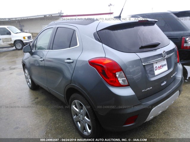 KL4CJCSB3DB195476 - 2013 BUICK ENCORE GRAY photo 3