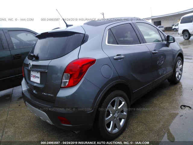 KL4CJCSB3DB195476 - 2013 BUICK ENCORE GRAY photo 4