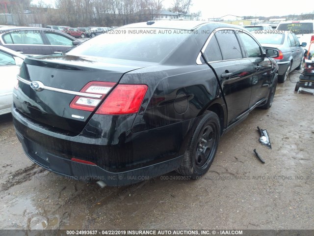 1FAHP2MK0EG156484 - 2014 FORD TAURUS POLICE INTERCEPTOR BLACK photo 4