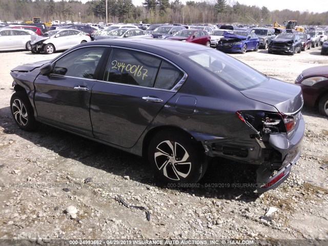 1HGCR2F34HA145081 - 2017 HONDA ACCORD LX GRAY photo 3