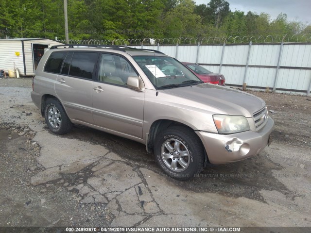 JTEDP21A640018262 - 2004 TOYOTA HIGHLANDER LIMITED GOLD photo 1