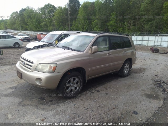 JTEDP21A640018262 - 2004 TOYOTA HIGHLANDER LIMITED GOLD photo 2