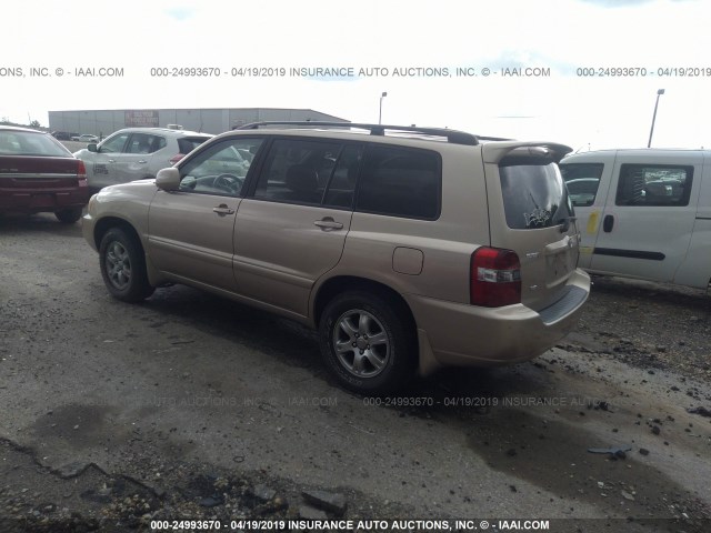 JTEDP21A640018262 - 2004 TOYOTA HIGHLANDER LIMITED GOLD photo 3