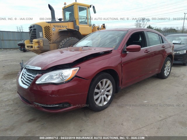 1C3CCBBB0CN181501 - 2012 CHRYSLER 200 TOURING RED photo 2