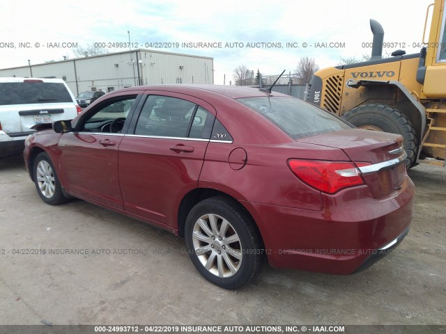 1C3CCBBB0CN181501 - 2012 CHRYSLER 200 TOURING RED photo 3