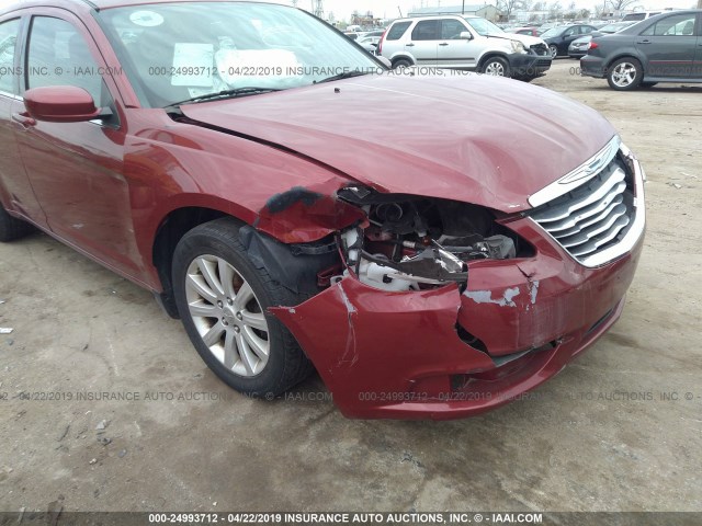 1C3CCBBB0CN181501 - 2012 CHRYSLER 200 TOURING RED photo 6