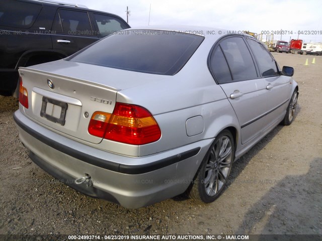 WBAEV53455KM38945 - 2005 BMW 330 I SILVER photo 4