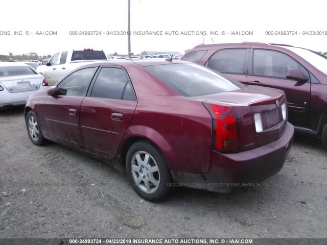 1G6DP567150214598 - 2005 CADILLAC CTS HI FEATURE V6 RED photo 3