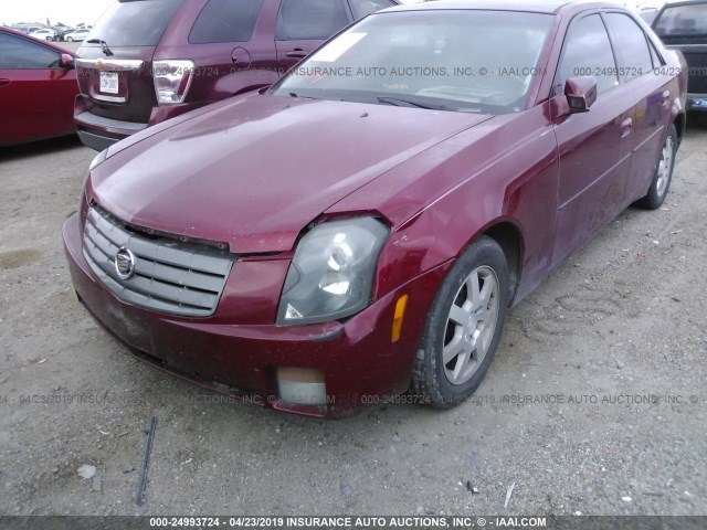 1G6DP567150214598 - 2005 CADILLAC CTS HI FEATURE V6 RED photo 6