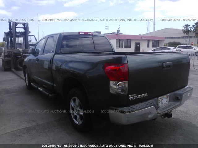 5TFRT541X7X002693 - 2007 TOYOTA TUNDRA DOUBLE CAB SR5 GREEN photo 3