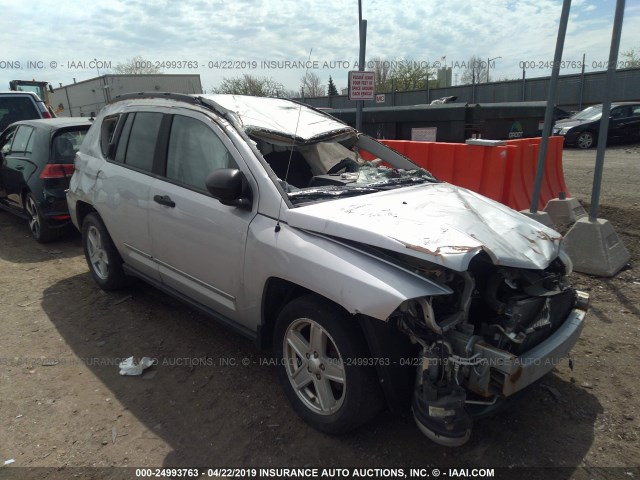 1J8FT47W98D775641 - 2008 JEEP COMPASS SPORT SILVER photo 1