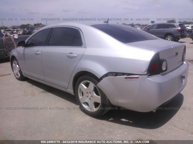 1G1ZJ57759F204414 - 2009 CHEVROLET MALIBU 2LT SILVER photo 3