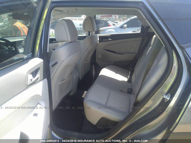 KM8J3CA46JU735781 - 2018 HYUNDAI TUCSON LIMITED/SPORT AND ECO/SE GRAY photo 8