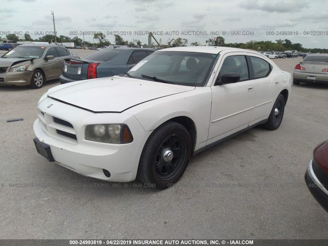 2B3LA43G47H769828 - 2007 DODGE CHARGER SE/SXT WHITE photo 2