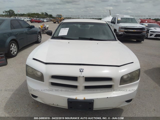 2B3LA43G47H769828 - 2007 DODGE CHARGER SE/SXT WHITE photo 6