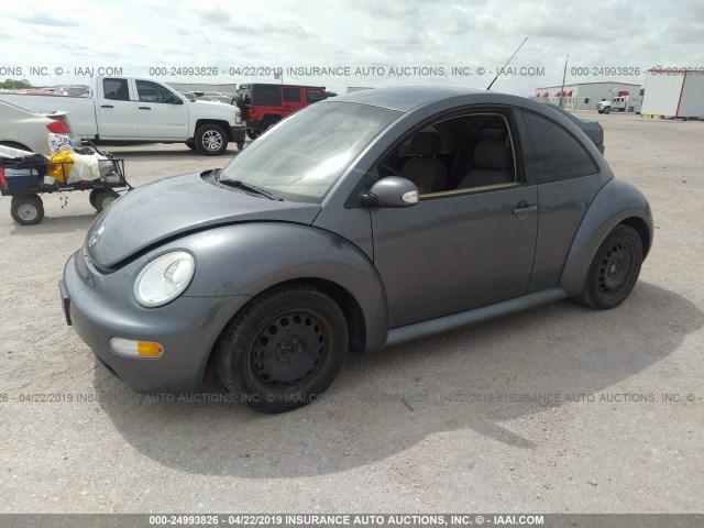 3VWBK31CX4M404775 - 2004 VOLKSWAGEN NEW BEETLE GL GRAY photo 2