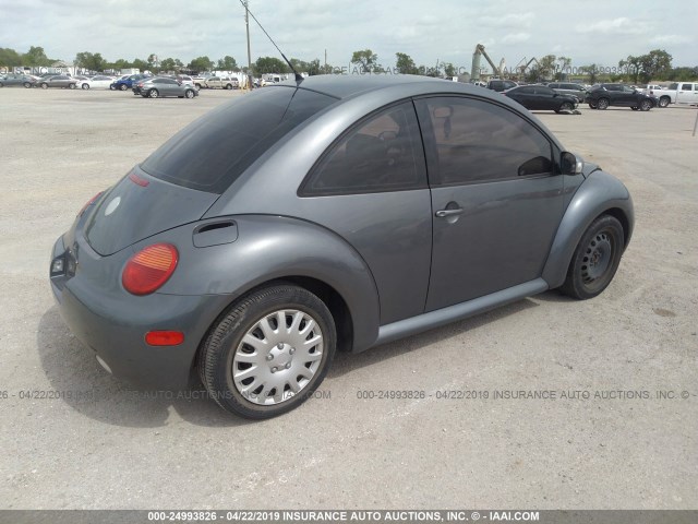 3VWBK31CX4M404775 - 2004 VOLKSWAGEN NEW BEETLE GL GRAY photo 4