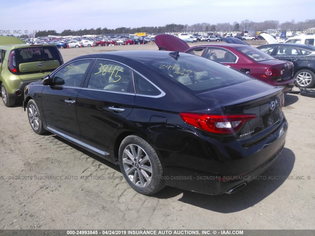 5NPE34AF2HH455759 - 2017 HYUNDAI SONATA SPORT/LIMITED BLACK photo 3