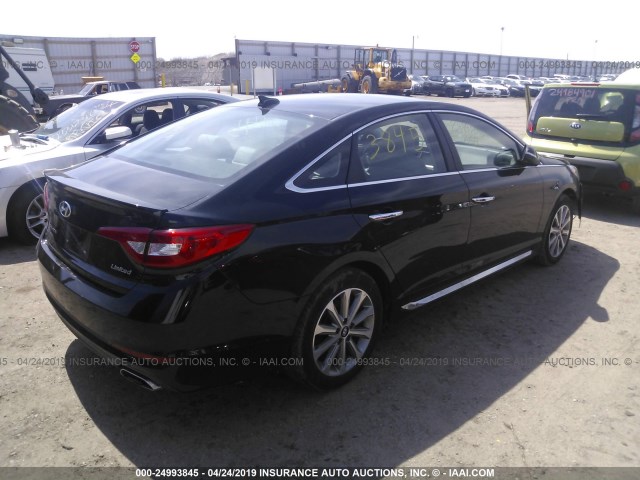 5NPE34AF2HH455759 - 2017 HYUNDAI SONATA SPORT/LIMITED BLACK photo 4