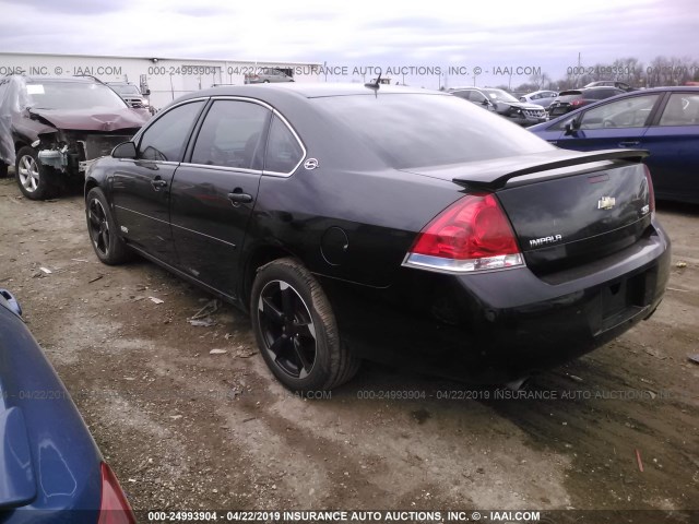 2G1WD58C969433365 - 2006 CHEVROLET IMPALA SUPER SPORT BLACK photo 3