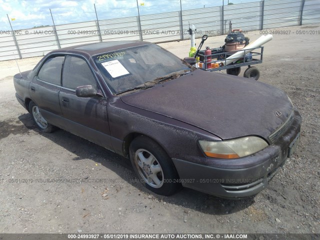 JT8VK13TXP0140349 - 1993 LEXUS ES 300 PURPLE photo 1