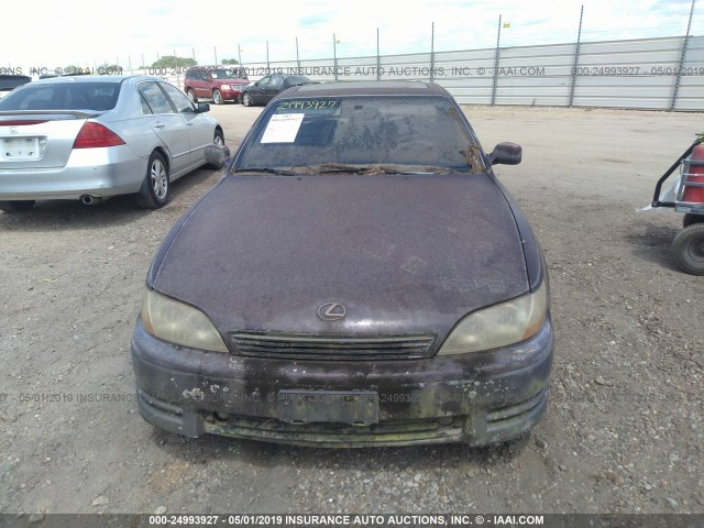 JT8VK13TXP0140349 - 1993 LEXUS ES 300 PURPLE photo 6