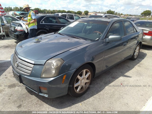 1G6DP567350147647 - 2005 CADILLAC CTS HI FEATURE V6 BLUE photo 2