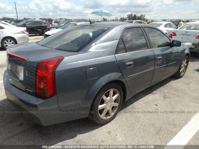 1G6DP567350147647 - 2005 CADILLAC CTS HI FEATURE V6 BLUE photo 4