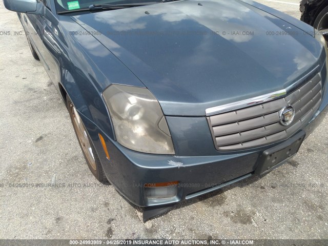 1G6DP567350147647 - 2005 CADILLAC CTS HI FEATURE V6 BLUE photo 6