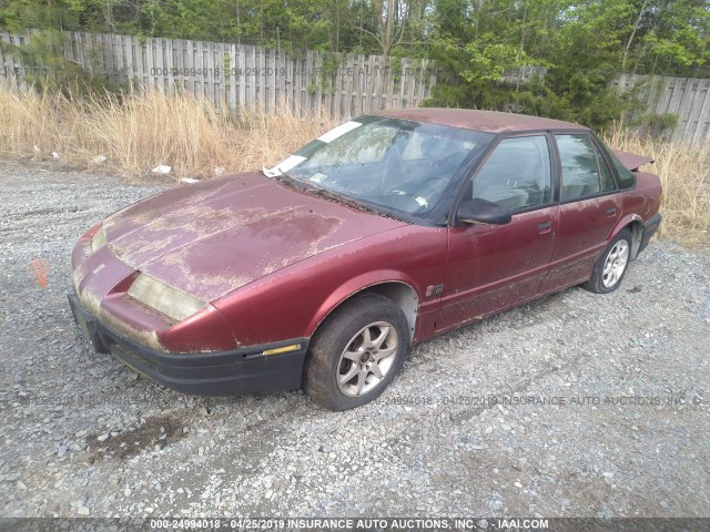 1G8ZF5496NZ246785 - 1992 SATURN SL RED photo 2