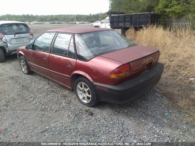 1G8ZF5496NZ246785 - 1992 SATURN SL RED photo 3