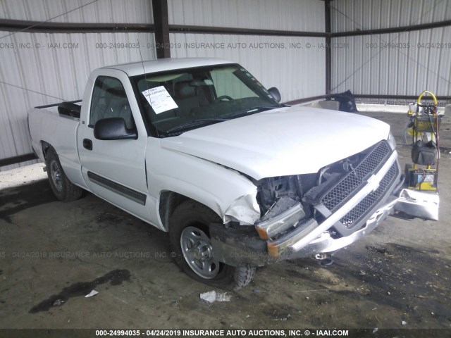 1GCEC14X14Z229637 - 2004 CHEVROLET SILVERADO C1500 WHITE photo 1