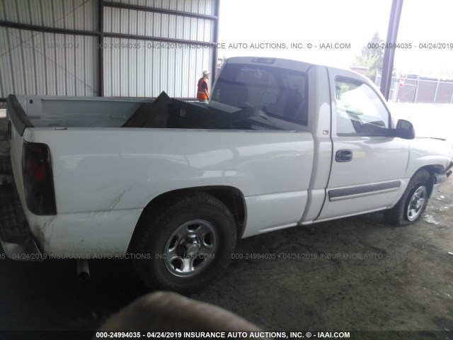 1GCEC14X14Z229637 - 2004 CHEVROLET SILVERADO C1500 WHITE photo 4