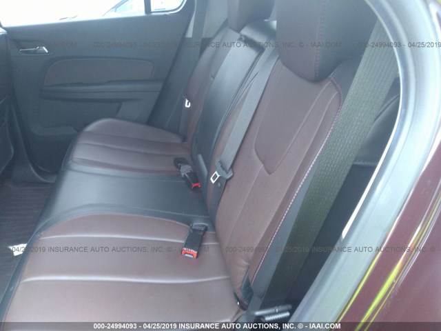 2CNFLGE57B6448546 - 2011 CHEVROLET EQUINOX LTZ MAROON photo 8