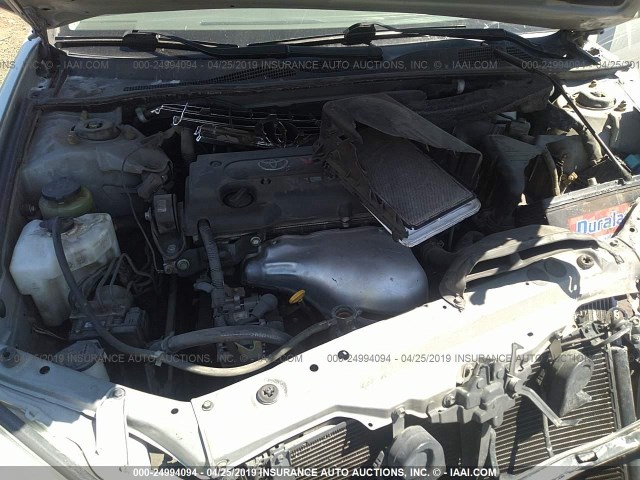 4T1BE32K05U965995 - 2005 TOYOTA CAMRY LE/XLE/SE SILVER photo 10