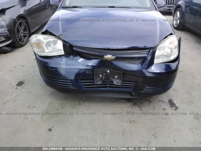 1G1AT58H497166490 - 2009 CHEVROLET COBALT LT BLUE photo 6