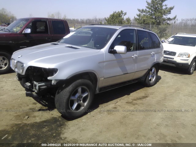 5UXFB93543LN79771 - 2003 BMW X5 4.6IS SILVER photo 2