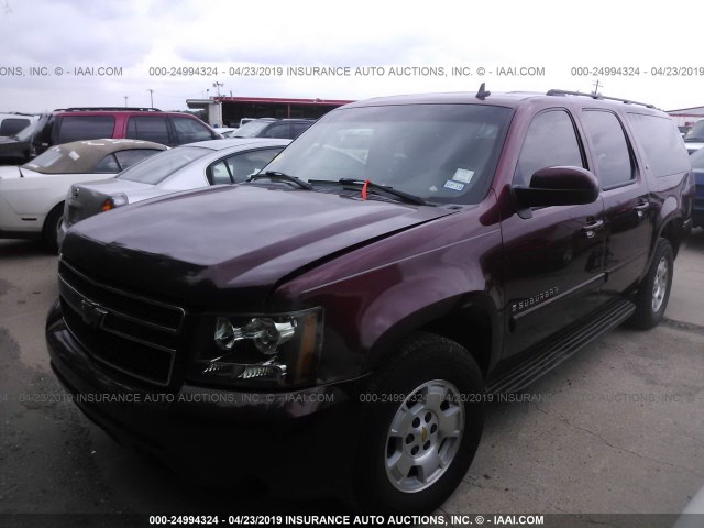 3GNFC16J98G181993 - 2008 CHEVROLET SUBURBAN C1500  LS MAROON photo 2