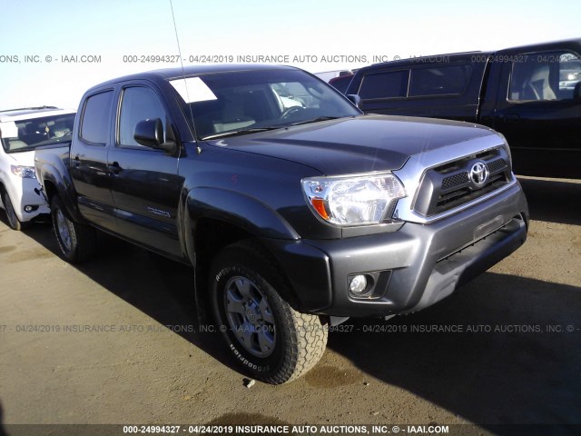 3TMJU4GN3FM192120 - 2015 TOYOTA TACOMA DOUBLE CAB PRERUNNER GRAY photo 1